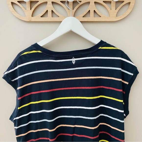 Free People Rising Tide Striped Tee Sz XS - Picture 9 of 10